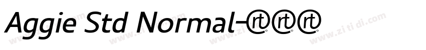 Aggie Std Normal字体转换